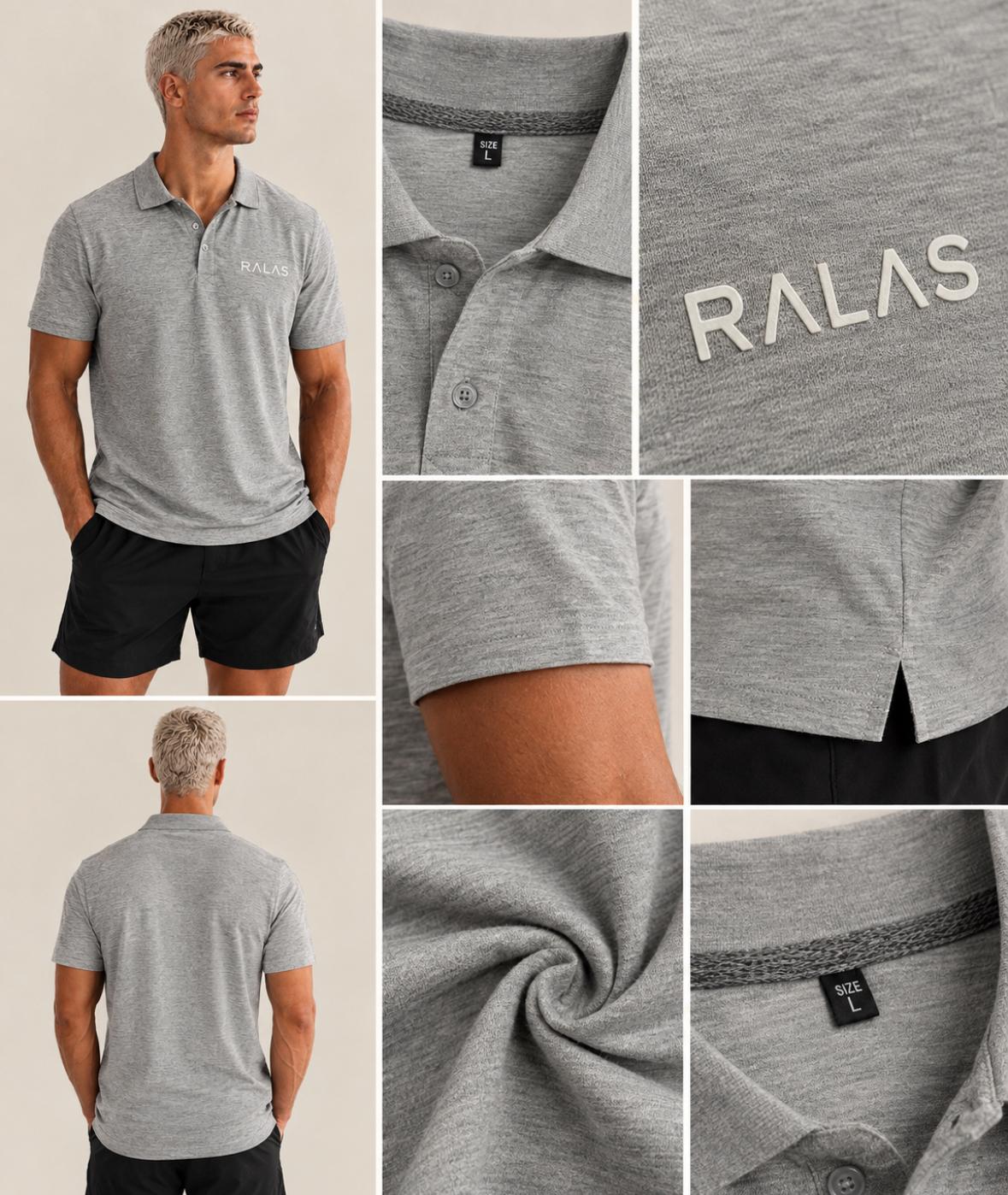 RALAS Melange Polo Shirt